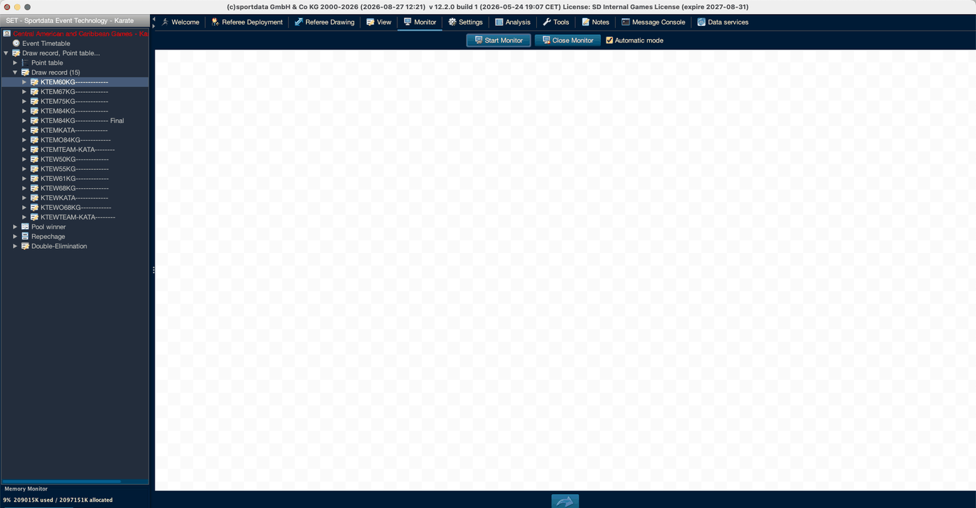 The Monitor tab